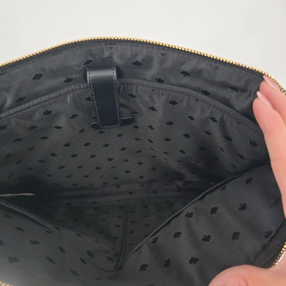 Kate Spade Daveney Blake Avenue Black Nylon Laptop Bag Briefcase Crossbody